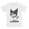 Футболка с передним логотипом Куроми Мужская и женская Хлопок Повседневная Модный тренд Футболка Футболка с круглым вырезом Футболка с коротким рукавом