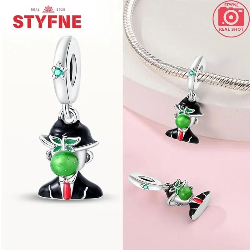 Медьоригинал Звездное небо Подсолнух Зеленое пшеничное поле Масляная живопись Подвески Бусины Для женщин DIY Изящные украшения Подарок