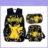 Набор детских рюкзаков Pokemon Pikachu из ткани Оксфорд для школы и повседневного использования