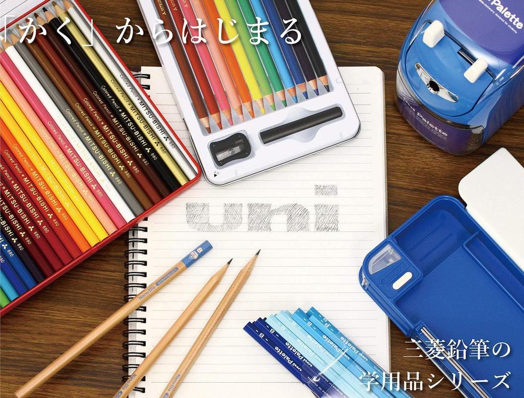 Mitsubishi Pencil Unipalette 6B Writing Pastel 1 Dozen Pencil, Pink,