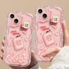 Applicable To Apple 14promax Mobile Phone Case IPhone 15/13 Mahjong Hair Pendant 11/12mini Transparent Silicone
