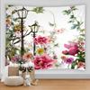 3D Colorful Flower Tapestry Beach Wall Tapestry Psychedelic Home Living Room Background Wall Fabric Decorative Tapestry
