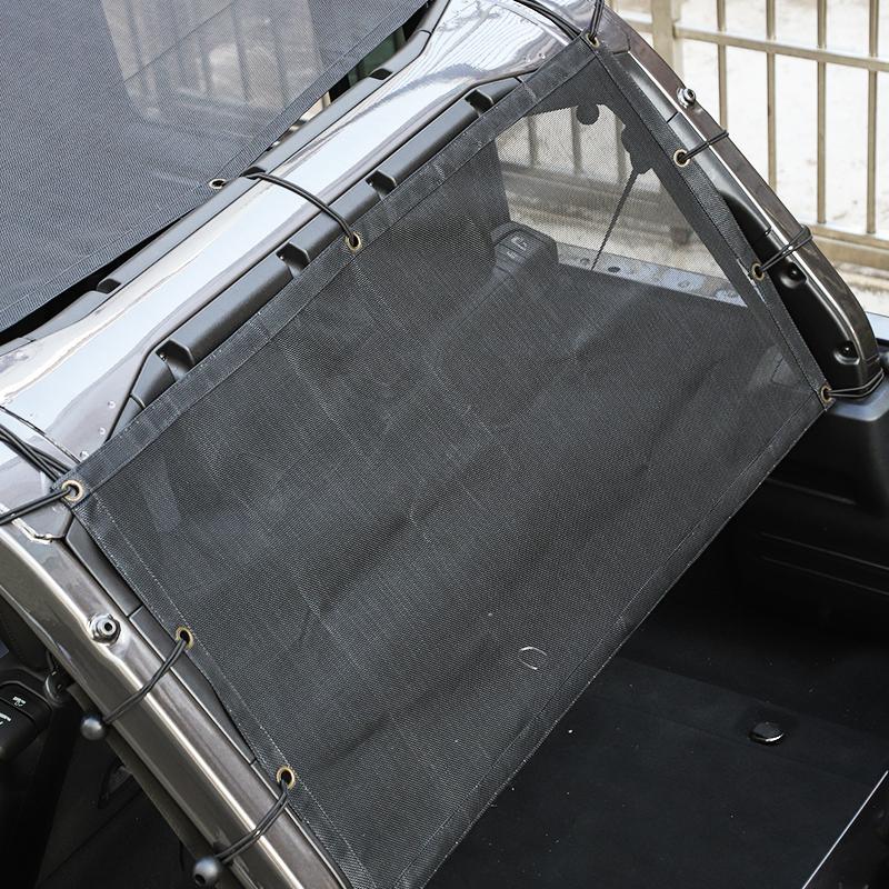 Car Trunk Sunshade Mesh Sunscreen Cover for Jeep Wrangler TJ/JK/JL 4-Door Version, BJ40L/BJ40 Plus Exterior Accessories, UV Protection