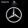 2Pcs Car Door Welcome Light Led HD Projector Lamp Courtesy Lights For Mercedes Benz C117 W117 E COUPLE C207 C205 A205 W218 C218 DC6