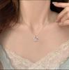 Серебряное ожерелье 925 пробы с дизайном венка Xiangyu - Сладкая роскошная цепочка на ключицу для женщин, идеальный высококлассный подарок на Циси
