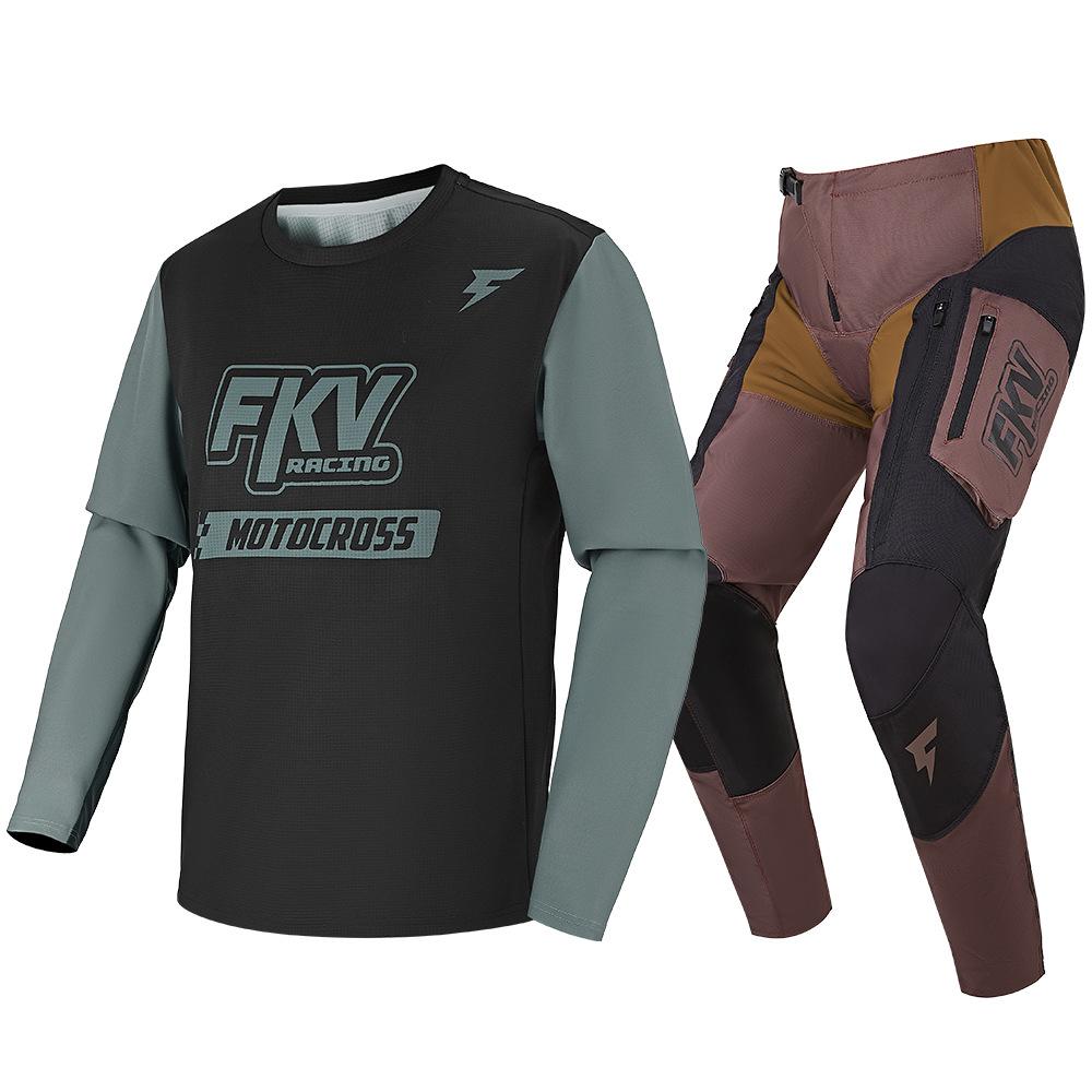 2025 New FKV Motorcycle Riding Suit Mountain Bike ATV Racing Suit Men