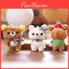 Plush Bear Toy Keychain Keyring Toy Pp Cotton Stuffed Doll Bag Gift Pendant