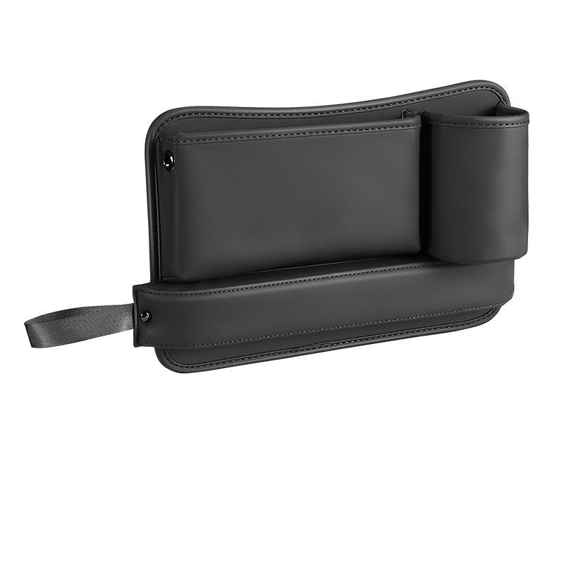 Органайзер для автомобильного сиденья из искусственной кожи, боковой ящик для хранения автоконсоли с подстаканником, ящик для хранения в щели сиденья для