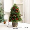 New Christmas Tree Tabletop Ornament Christmas Scene Tree Red Fruit Plastic Pot Christmas Tree Ornament Ornament