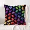 PPuzzle PPiece Cushion Cover Natural Linen Organic Fabric DoubleSided Printing Sofa Home Decor Breathable Bed Pillow