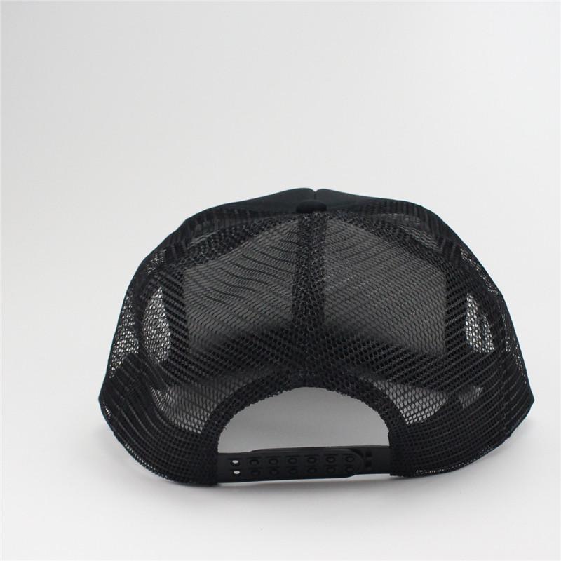 Черные однотонные сетчатые кепки-snapback Мужские бейсболки Унисекс Gorras Хип-хоп Snapbacks Сетчатые кепки от солнца