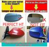 KJVF7 E90 E91 Black M3 Style Cover E81 E82 E87 E88 for BMW 1 3 Series E92 E93 Carbon Fiber M Look Rear Mirror Cap Car Accessories