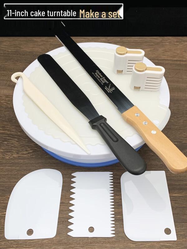 Пластиковый поворотный столик для украшения тортов