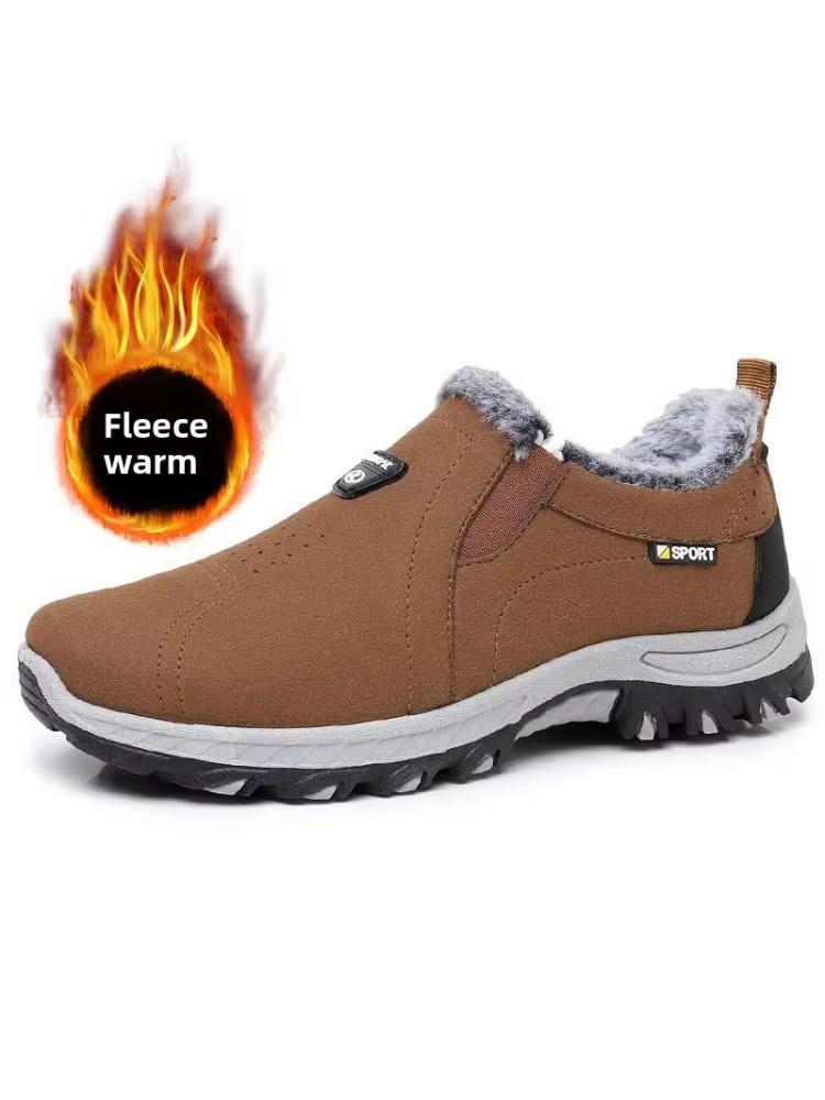 Мужские зимние ботинки, повседневная обувь, нескользящие и теплые меховые ботильоны, дешевая обувь, распродажа, бесплатная доставка