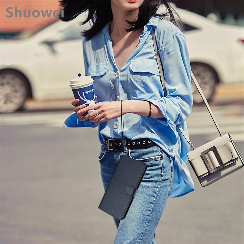 For OPPO A5 A5i A5X A15 A15S A35 A54 A55 A55S A74 A94 A95 Pro 2020 2021 4G 5G Flip Leather wallet Case Protection Card Holder Cover