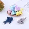Cute Cartoon Stuffed Plush Shark Pendant Key Chain Ring Doll Toys For Kids Gifts