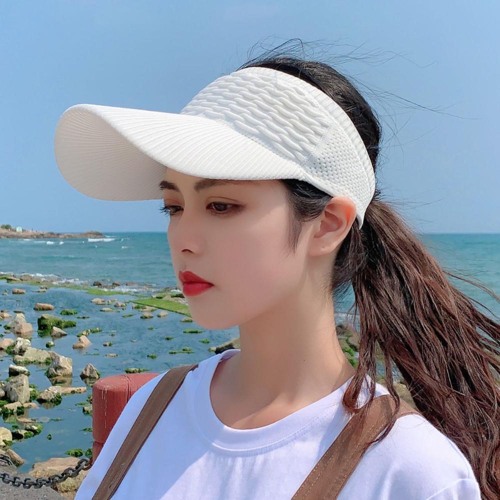 Sports Summer Women Travel Beach Empty Top Hat Visor Cap Sun Hat Baseball Hat