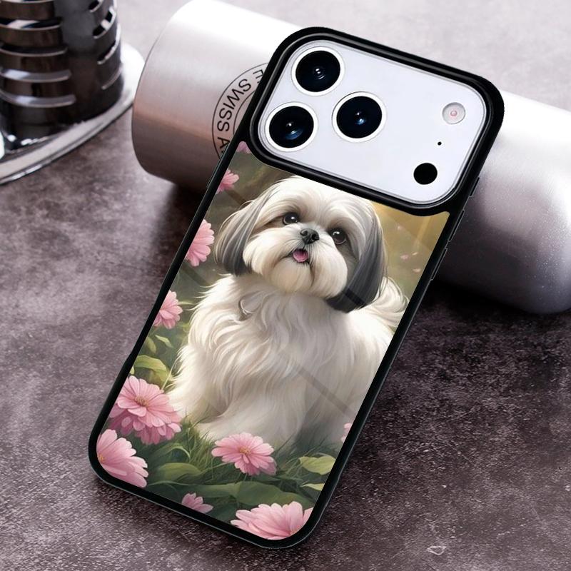 Cartoon Shih Tzu Dog Phone Case For iPhone 17 16 15 14 13 12 11 Pro Max Plus 17Air Soft Silicone Cover