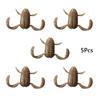 5Pcs Frog Soft Bait 2.5cm 2.25g Frog Baits Artificial Mandarin Fish Snakehead Bass Fishing Lure Swimming Posture Biomimetic Lure