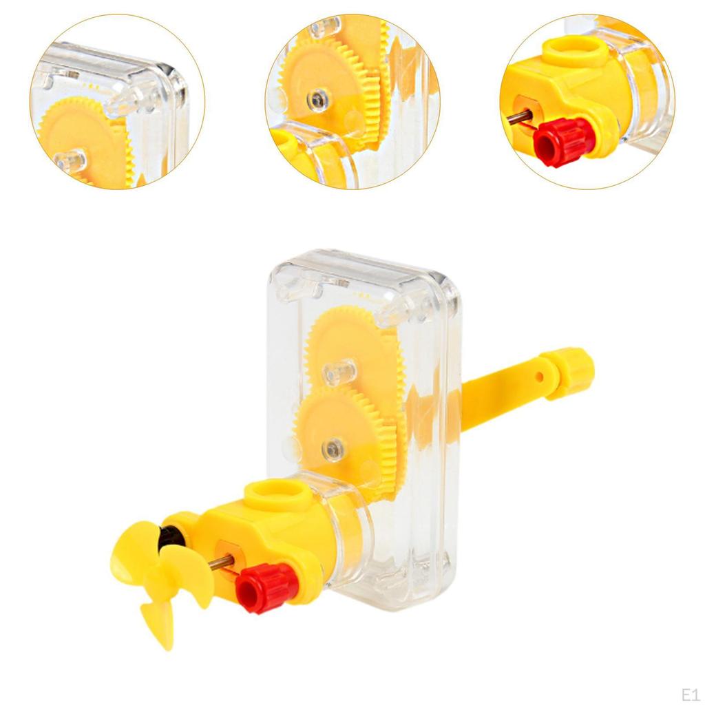 Hand Crank Generator Model Easy Assemble Physics Equipment Science Experiment Toy Compact Teaching