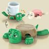 Funny Turtle Coasters Pressing Body Wide-eyed Turtle Heat Insulation Cup Mat Cute Cup Holder Home Office Desktop Decoration