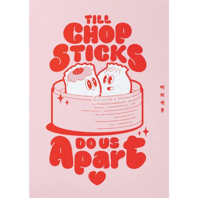 Азиатская еда Дим сам Эг тарт Бао Цзяоцзы Плакаты и принты Холст Живопись Настенное искусство Картины для декора кухни и столовой