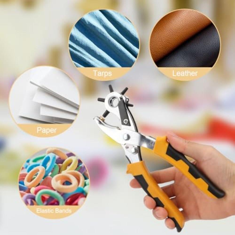 Round Hole Snap Fastener Plier Multi-function Hole Punch Plier Button Press Tool Fabric Canvas
