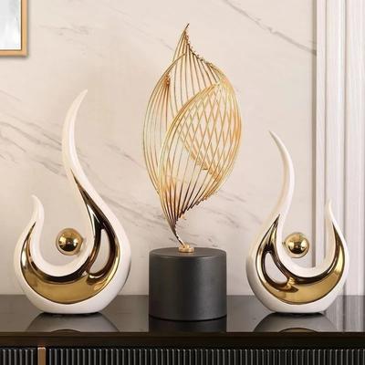 Свадебный декор ремесла керамические креативные украшения для комнаты изделия ручной работы золотые лебеди влюбленные с цветами фарфоровые фигурки украшения