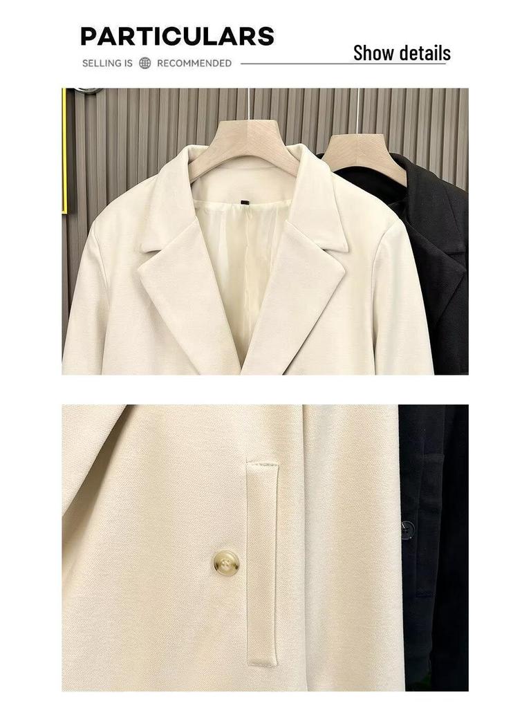 Authentic MANGO Women's Black Short Lapel Trench Coat - Spain Europe