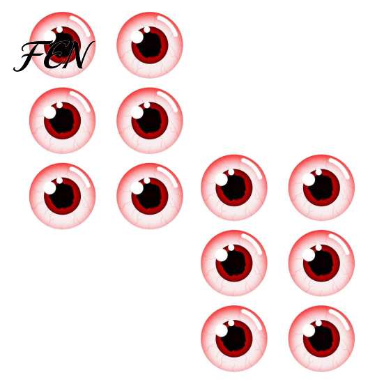 Glowing Eye Wall Stickers 12/16Pcs Halloween 3D Lighted Eyes Decoration, Spooky Sticker, LED Decorative Light-Up Decor for Walls, Windows, Doors,