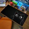 Кавайный черный кот Коврик для мыши Настольный коврик Коврик для мыши Большой абстрактный коврик для мыши Игровой настольный коврик С запирающим краем Офисный нескользящий ковер
