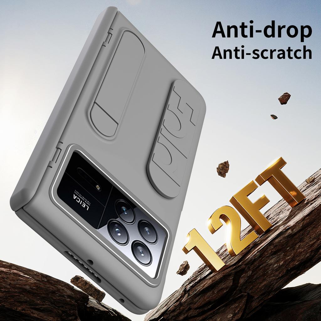 Чехол для Xiaomi Mix Fold 3 5G с подставкой и ремешком на запястье, ПК чехол для телефона с защитной пленкой из закаленного стекла