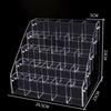 2/3/4/5 Layer Mark Pen Holder Transparent Acrylic Makeup Brush Holder Space-Saving Ladder Type Stationery Display Shelf
