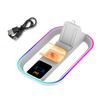 Зарядная база для игрового контроллера с RGB-подсветкой Компактный дизайн Портативная игра