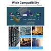 Кабель Ethernet Cat8 Высокоскоростной сетевой кабель 40 Гбит/с 2000 МГц Экранированная витая пара Позолоченный интерфейс RJ45 Черный 3 м