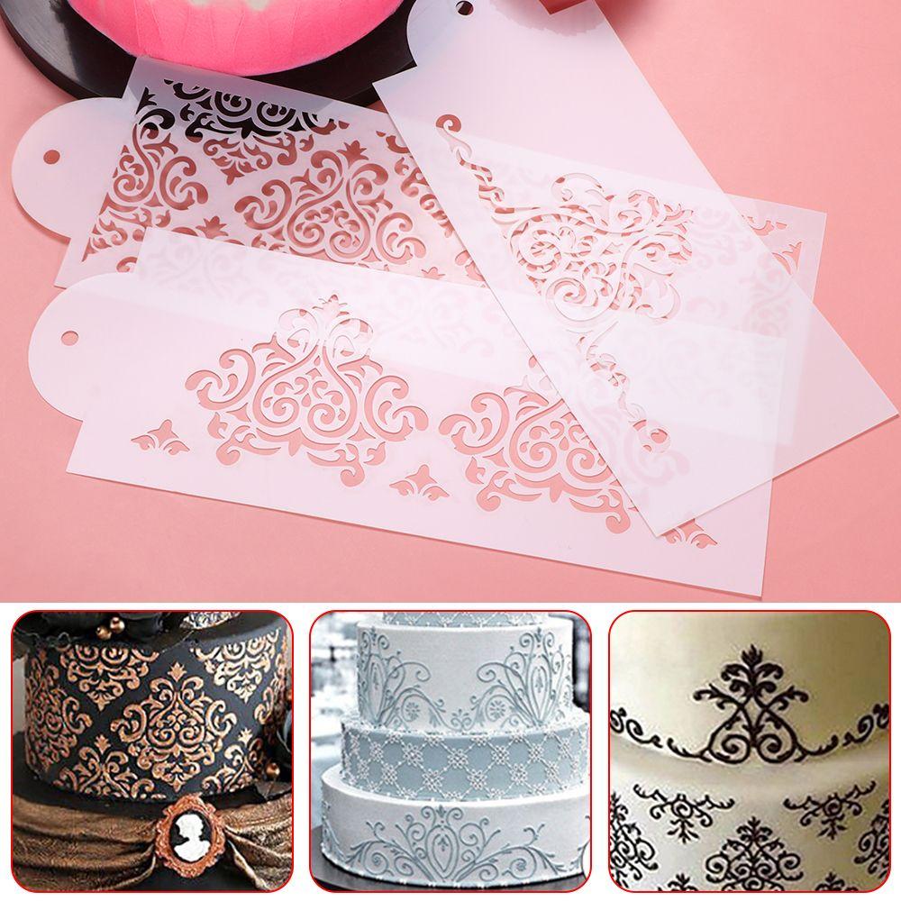 Baking Mould DIY Template Cake Decorating Tool Fondant Mold Cupcake Stencil Cake Lace Border