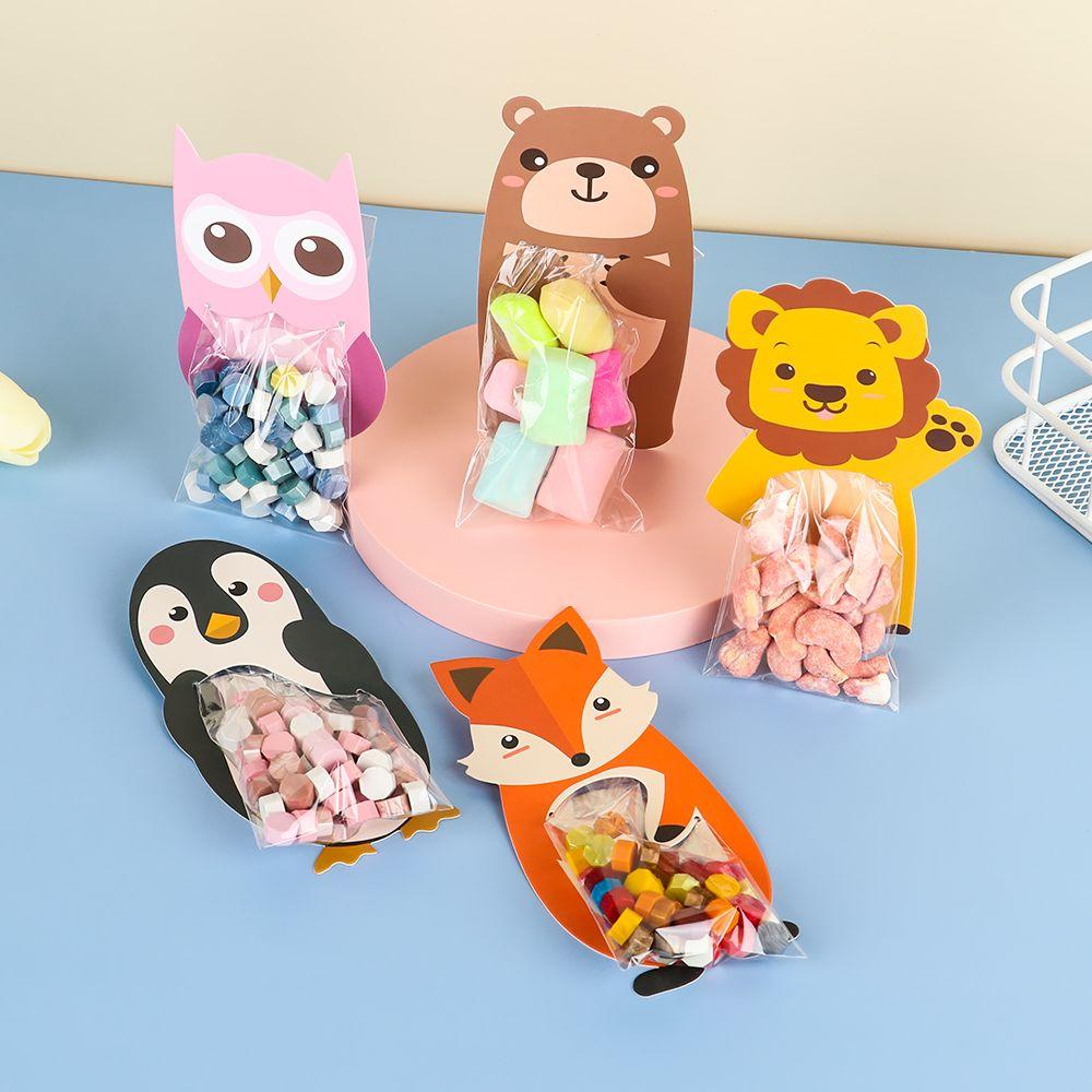 Disposable DIY Biscuits Snack Greeting Cards Food Seal Cookies Packaging Candy Bag Gift Bags