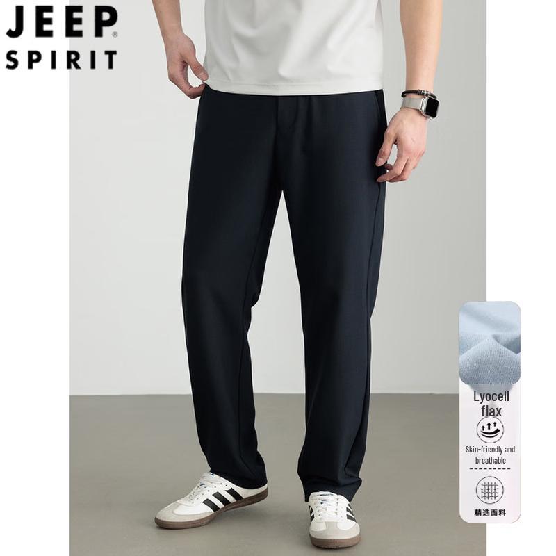 Мужские повседневные брюки прямого кроя JEEP SPIRIT из лиоцелла и льна