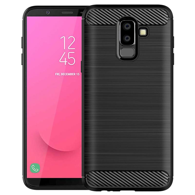 Ударопрочный чехол из углеродного волокна и ТПУ для Samsung Galaxy J8/On8 2018