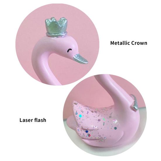 Шикарные статуи лебедя, топперы, реалистичная форма, две части, декоративные