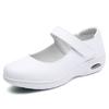 Nurse Shoes Women's Soft-soled Anti-slip Breathable Versatile Flat Shoes with Velcro