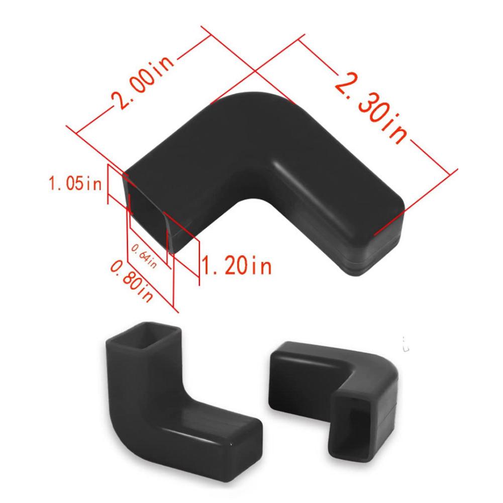 2 шт. Защитная резиновая крышка для буксировочного крюка переднего бампера от износа для Jeep Wrangler JK JL Gladiator JT 2007-2025 Аксессуары