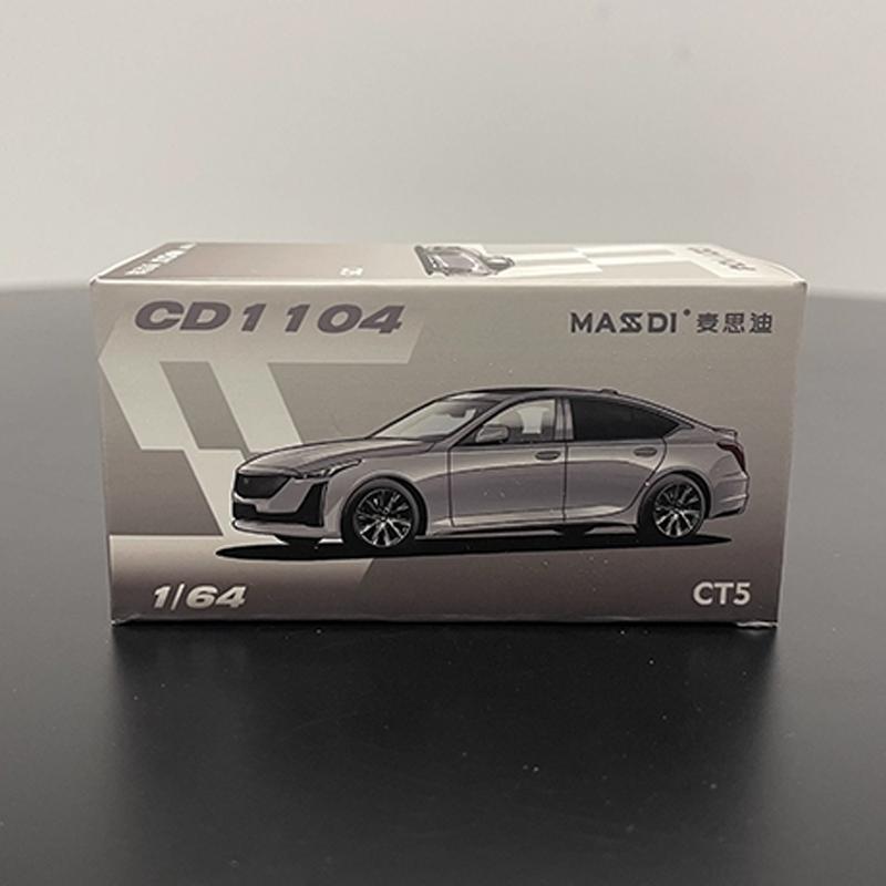 In Stock Masdi 1/64 Cadillac Ct5 Simulation Alloy Miniature Die Casting Integrated Car Model Customization Toy Ornament Gift