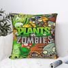 Игровые наволочки Plants-vs-Zombie Напечатанная наволочка для подушки игровая Подушки для сиденья Декорации на сиденье Молния Разный размер
