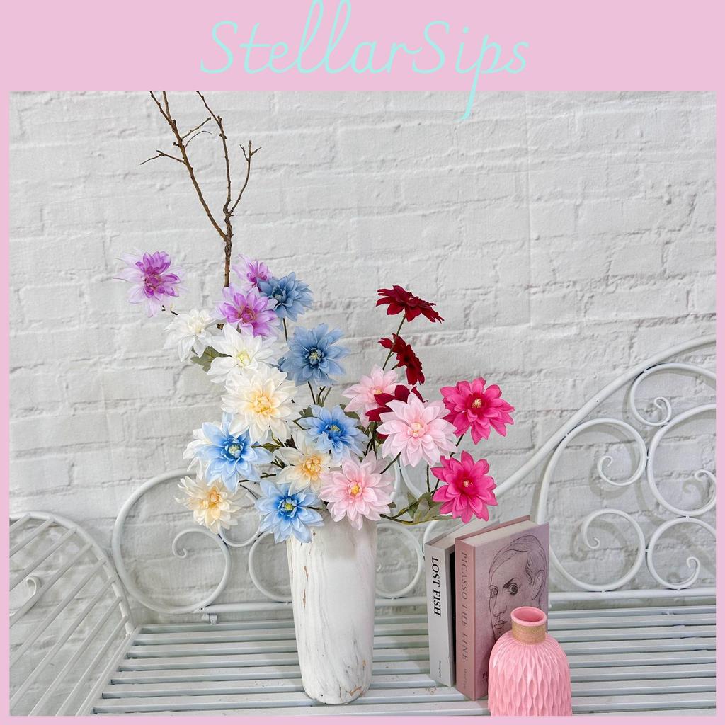 Artificial Flower Dahlia Wedding Hotel Restaurant Desktop Ornament Decoration