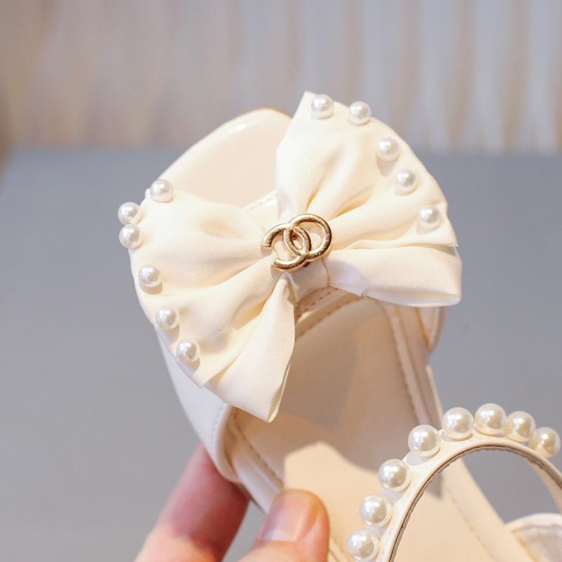 2024 Лето Новые Детские Туфли Повседневные Мягкие Подошвы Открытые Носки Сандалии Дизайнерские Платья Принцессы Туфли Детская Повседневная Обувь Zapatos