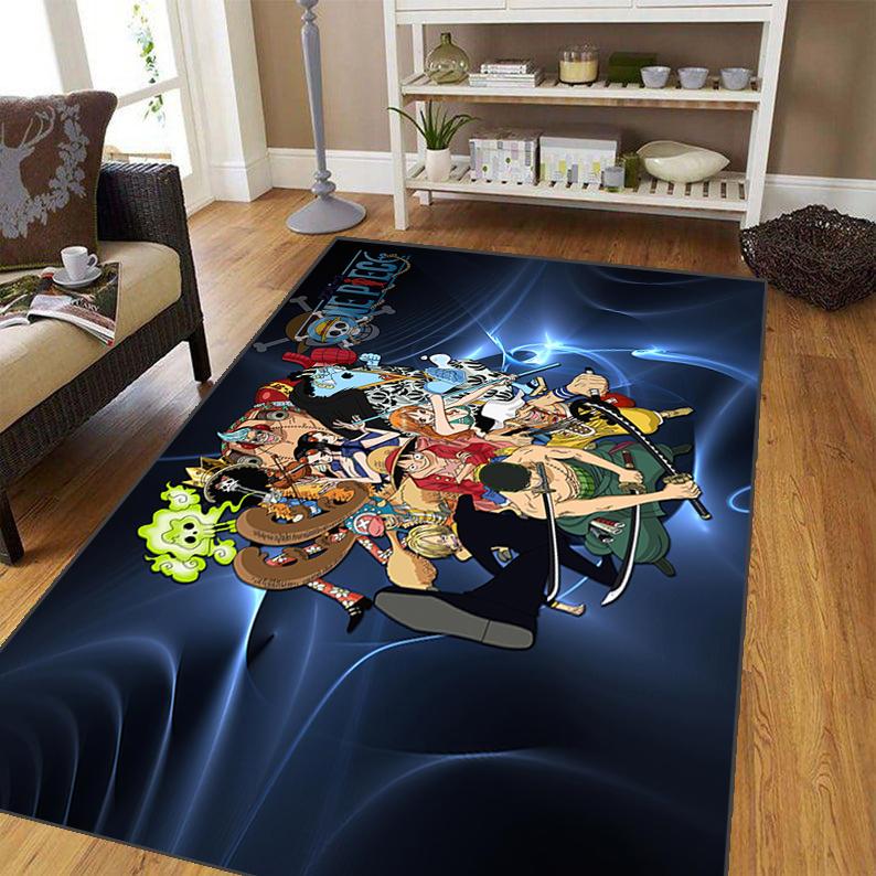 Ковер японского аниме для гостиной, мягкий фланелевой коврик для спальни, противоскользящий коврик для ванной комнаты, детский игровой коврик, большой коврик для самолета