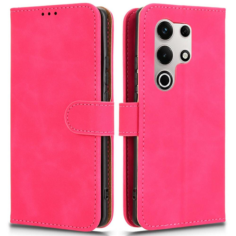 For itel S25 Ultra Leather Case Skin-Feel Anti-Drop Wallet Flip Phone Cover