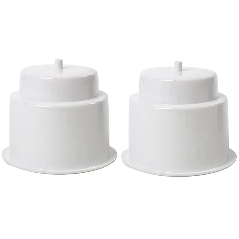 Powerful 6Pcs Recessed Drop In Plastic Cup Drink Can Holder With Drain For Boat Car Marine Rv Replacement (White)