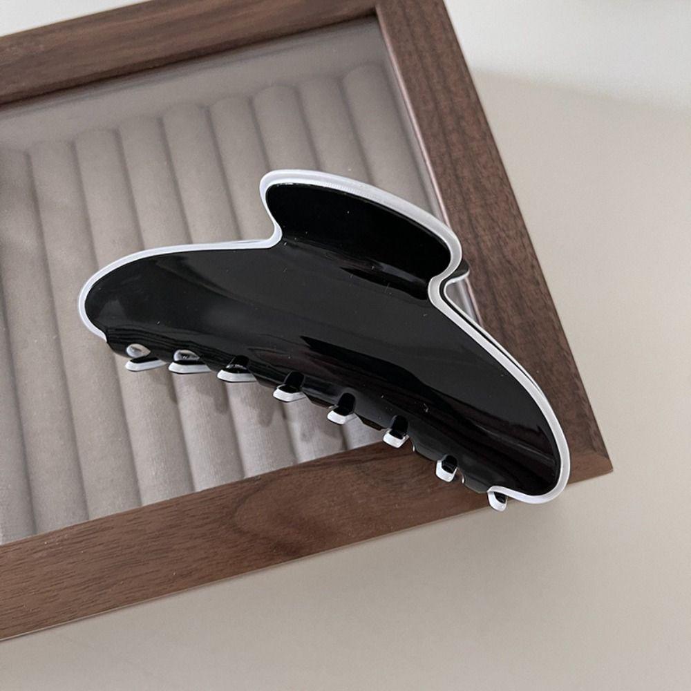 Simple Acrylic Elegant Hairpin Headwear Hair Clip Hair Claw Crab Clamps